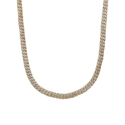 8mm Iced Prong Necklace