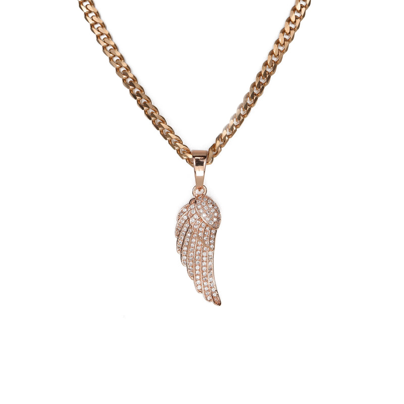 Angel Wing Cuban Necklace - xquisitjewellery