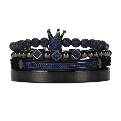 Luxury 4 Piece Crown Royal Set-Sapphire - xquisitjewellery