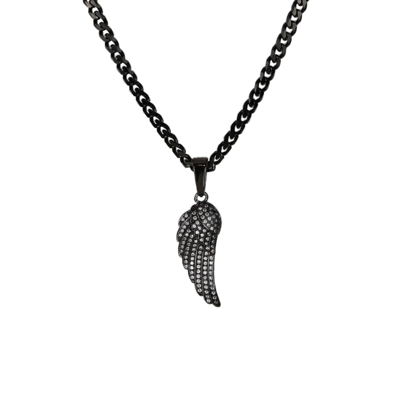 Angel Wing Cuban Necklace - xquisitjewellery