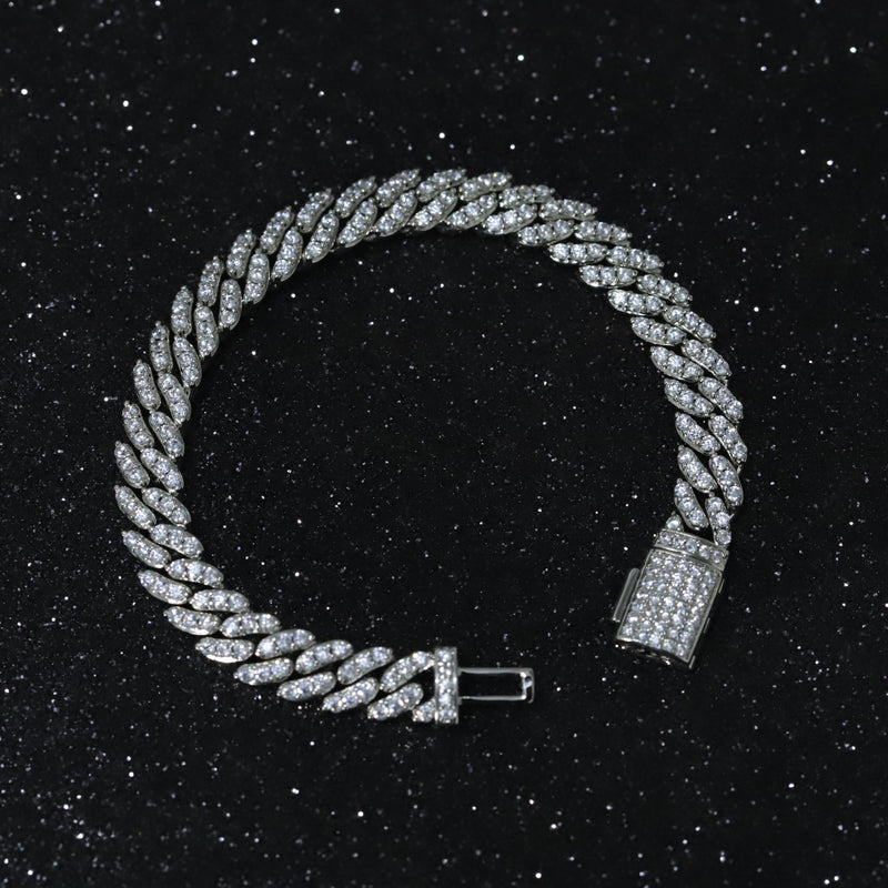 8mm Iced Cuban Bracelet - xquisitjewellery