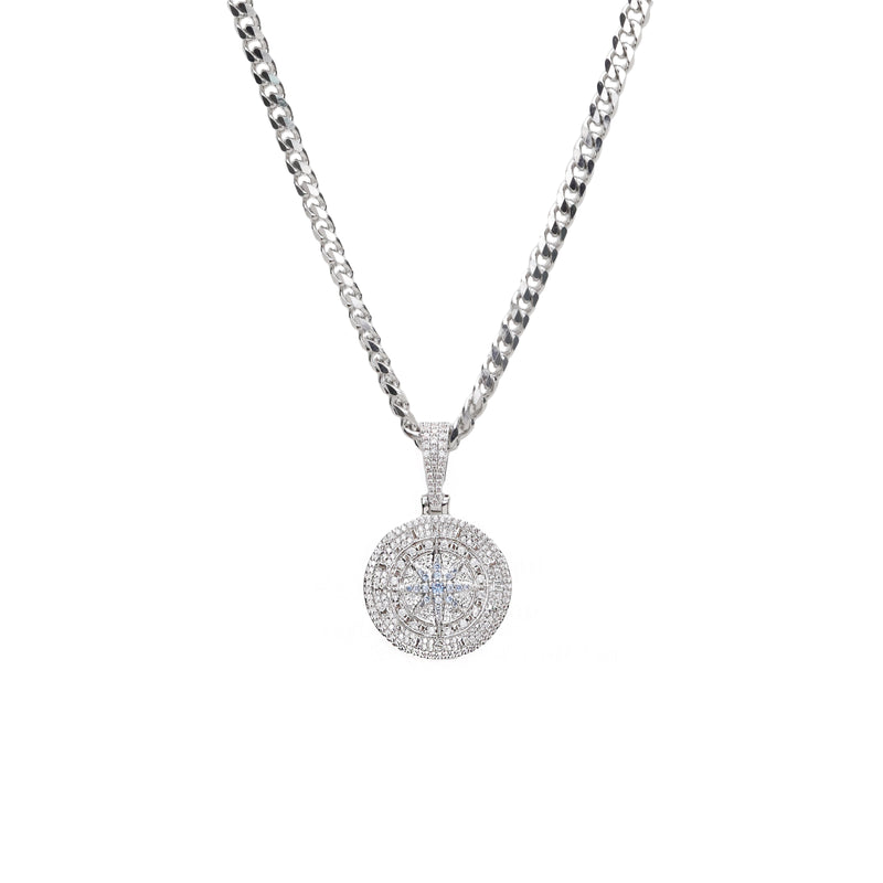Iced Compass Necklace - xquisitjewellery